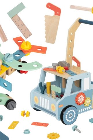 TOOKY TOY Medinis laikrodis automobilis Mini STEM darbo dirbtuvė