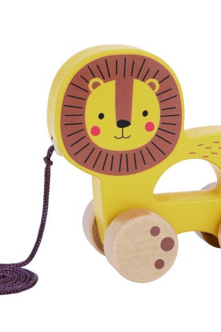 Medinis vilkinamas liūtas TOOKY TOY Medinis vilkinamas liūtas TOOKY TOY
