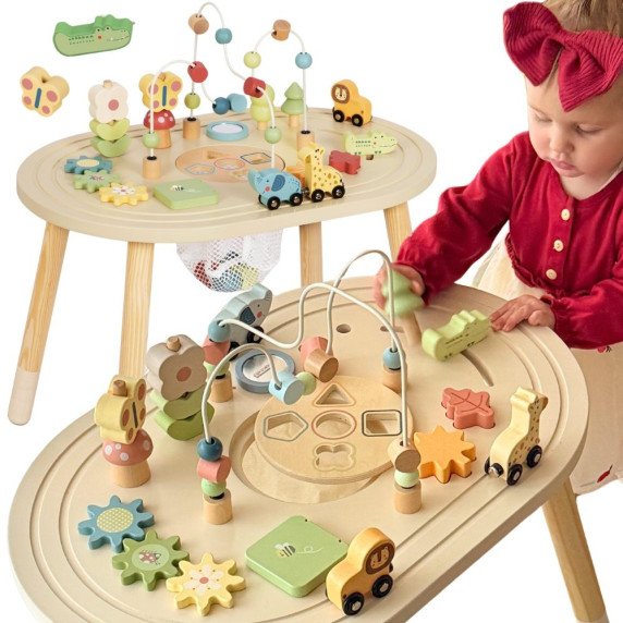 TOOKY TOY Medinis safari veiklos stalas