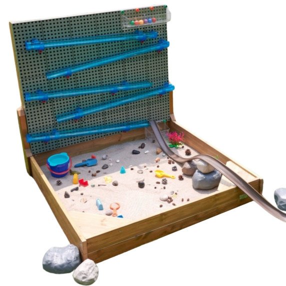 MASTERKIDZ XXL STEM WALL 2in1 kūrybinė lentyna su smėlio dėžės komplektu
