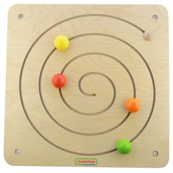 MASTERKIDZ Montessori Spiralinis labirintas slinkimo lentynėlėje