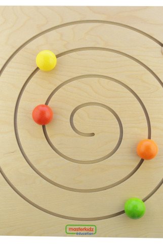 MASTERKIDZ Montessori Spiralinis labirintas slinkimo lentynėlėje MASTERKIDZ Montessori Spiralinis labirintas slinkimo lentynėlėje