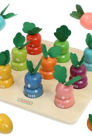 MASTERKIDZ Montessorio daržovės išmokomasis stalas - mokantis skaičių ir spalvų MASTERKIDZ Montessorio daržovės išmokomasis stalas - mokantis skaičių ir spalvų