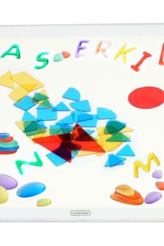 MASTERKIDZ kvadratinė LED spalvota šviesos panelė + priedų rinkinys
