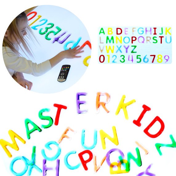 MASTERKIDZ Montessori abėcėlės raidžių ir skaitmenų rinkinys