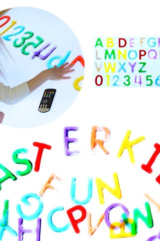 MASTERKIDZ Montessori abėcėlės raidžių ir skaitmenų rinkinys MASTERKIDZ Montessori abėcėlės raidžių ir skaitmenų rinkinys