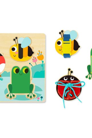 TOOKY TOY Medinis mokomasis lentelės rūšiaviklis mokymo pratimams su virvute, mygtuku ir sagtimi TOOKY TOY Medinis mokomasis lentelės rūšiaviklis mokymo pratimams su virvute, mygtuku ir sagtimi