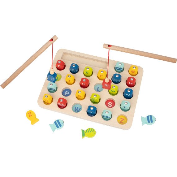 Tooky Toy Medinis žaidimas Žvejyba Mokantis raidės 29 vnt.
