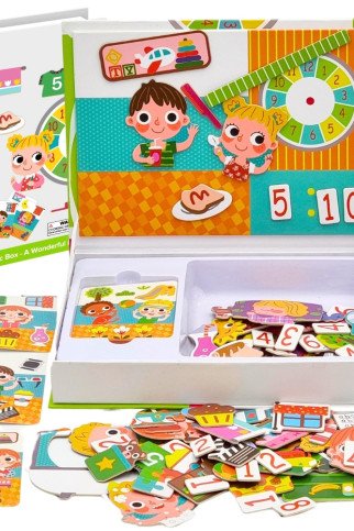 TOOKY TOY Medinis galvosūkis Magnetinė dėžutė TOOKY TOY Medinis galvosūkis Magnetinė dėžutė