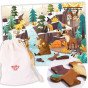 TOOKY TOY puzzle su maišeliu Alpiniški gyvūnai ir kraštovaizdis 49 d.