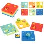 TOOKY TOY Montessori dėlionė Formos ir Spalvų Gyvūnai 6 Lentos FSC