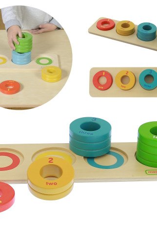 MASTERKIDZ Montessori spalvų ir dydžių mokymosi žaidimas MASTERKIDZ Montessori spalvų ir dydžių mokymosi žaidimas