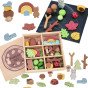 TOOKY TOY miško rinkinys, sudėtiniai dėlionės blokai figūroms