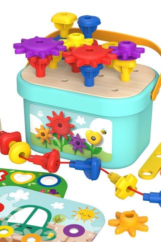 TOOKY TOY Montessori dėlionė su smeigdėmis dėžutėje, galžiotuvų žaidimas. TOOKY TOY Montessori dėlionė su smeigdėmis dėžutėje, galžiotuvų žaidimas.