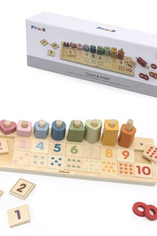 VIGA PolarB Medinis Abakas Montesori Skaičių Rūšiaviklis VIGA PolarB Medinis Abakas Montesori Skaičių Rūšiaviklis