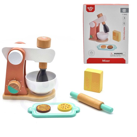 TOOKY TOY Medinis maišytuvas vaikams + priedai