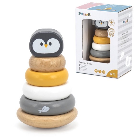 VIGA Poliarinės medinės išsilavinimo piramidės - Pinguinai