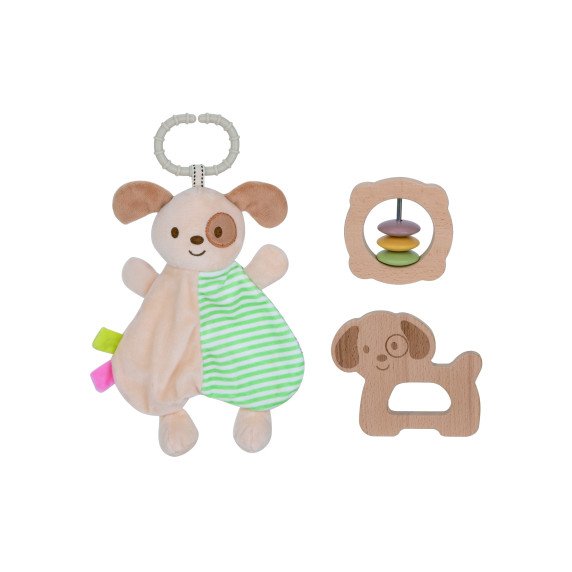 TOOKY TOY Šuniukas Ratai Dovana Rinkinys