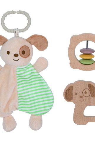 TOOKY TOY Šuniukas Ratai Dovana Rinkinys