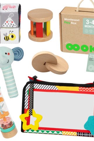 TOOKY TOY dėžė XXL Montessori mokomoji 6in1 jutimo dėžė 3-4 mėnesiai TOOKY TOY dėžė XXL Montessori mokomoji 6in1 jutimo dėžė 3-4 mėnesiai