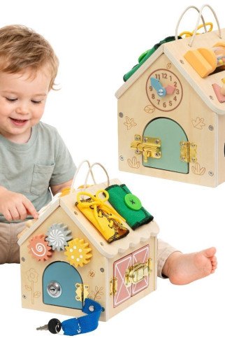 TOOKY TOY Medinis Manipuliavimo Namelis TOOKY TOY Medinis Manipuliavimo Namelis