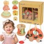 TOOKY TOY „Mergaitės vaikštantis paukštėlis“ 3 į 1 vystymosi žaidimų rinkinys