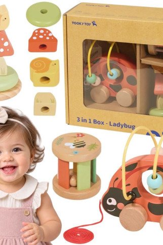 TOOKY TOY „Mergaitės vaikštantis paukštėlis“ 3 į 1 vystymosi žaidimų rinkinys TOOKY TOY „Mergaitės vaikštantis paukštėlis“ 3 į 1 vystymosi žaidimų rinkinys