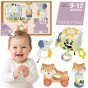 TOOKY TOY pojūčių dovanų rinkinys vaikams nuo 9 iki 12 mėnesių