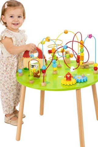 Viga Medinis Mokomasis Jutiklinis Stalas Susipynęs XXL Montessori Viga Medinis Mokomasis Jutiklinis Stalas Susipynęs XXL Montessori