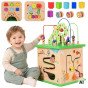 TOOKY TOY Edukacinis Kauliukų rūšiavimo labirintas Susipynęs 5-iš-1