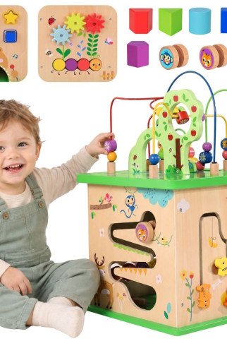 TOOKY TOY Edukacinis Kauliukų rūšiavimo labirintas Susipynęs 5-iš-1 TOOKY TOY Edukacinis Kauliukų rūšiavimo labirintas Susipynęs 5-iš-1