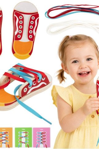 VIGA Mokomasis rišimo batai Sužadintos sagos Rišikliai 3+ VIGA Mokomasis rišimo batai Sužadintos sagos Rišikliai 3+