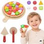 VIGA Medinis Picos Pjaustytuvas Virtuvės Rinkinys 27 Dalys Vaikams nuo 18 mėn.