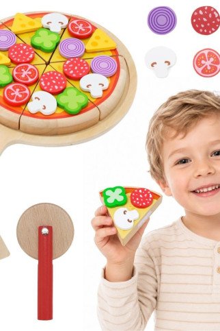 VIGA Medinis Picos Pjaustytuvas Virtuvės Rinkinys 27 Dalys Vaikams nuo 18 mėn. VIGA Medinis Picos Pjaustytuvas Virtuvės Rinkinys 27 Dalys Vaikams nuo 18 mėn.