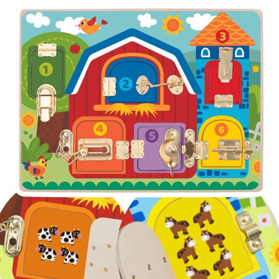 TOOKY TOY Manipuliacinis lentos pilys nuotraukos Ūkininkavimas