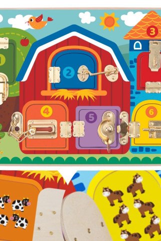 TOOKY TOY Manipuliacinis lentos pilys nuotraukos Ūkininkavimas
