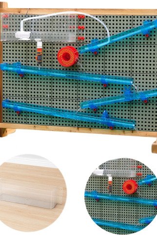 MASTERKIDZ Lauko STEM lenta + Vandens / kamuolių takelis MASTERKIDZ Lauko STEM lenta + Vandens / kamuolių takelis