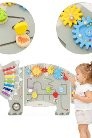 VIGA Triceratops Dinosaur Activity Wall Panel 18 m+ VIGA Triceratops Dinosaur Activity Wall Panel 18 m+