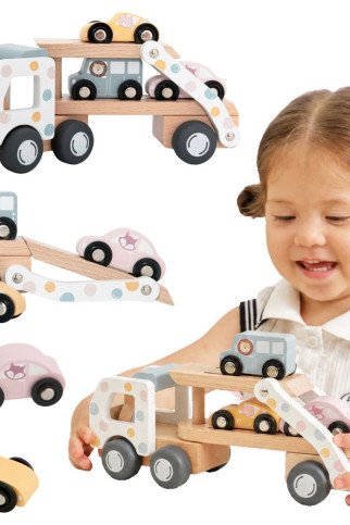 VIGA Medinis automobilis „PolarB“ su mašinomis ir vairuotoju 18 m+ VIGA Medinis automobilis „PolarB“ su mašinomis ir vairuotoju 18 m+