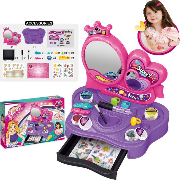 WOOPIE 2-in-1 Stalo Stalas merginoms Tatu studija