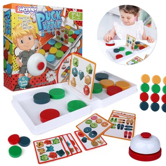 WOOPIE galvosūkis Žaidimo Šablonas Galvosūkis PUCK PUZZLE 3+