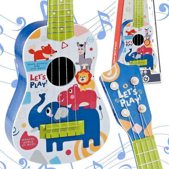 WOOPIE Klasikinė gitara vaikams Mėlyna 57 cm