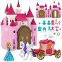 Interaktyvus stebuklingas princo rūmai „WOOPIE“ rinkinys su princese + karieta ir priedai