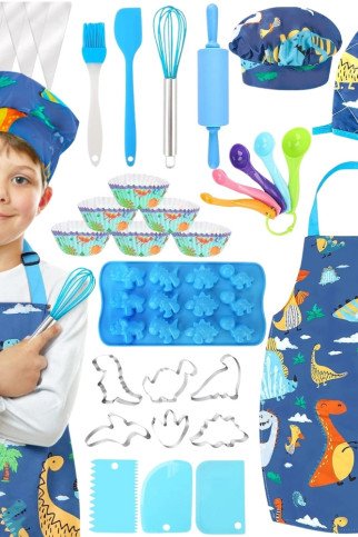 WOOPIE Dino Mažo Virėjo Rinkinys WOOPIE Dino Mažo Virėjo Rinkinys