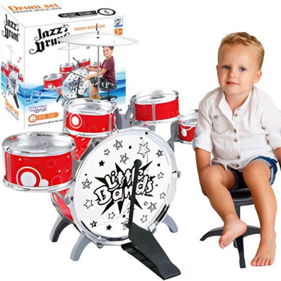 WOOPIE švietimo būgnų rinkinys vaikams mokytis muzikos