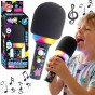 WOOPIE Belaidis karaoke mikrofonas su garsiakalbiu juodas BT