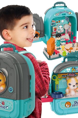 WOOPIE Mažo Veterinaro Rinkinys 3in1 Namai Lagaminas Šuo