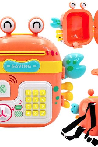 WOOPIE interaktyvus saugus kasa su liemenėle ir klaviatūra 4 į 1 monetos