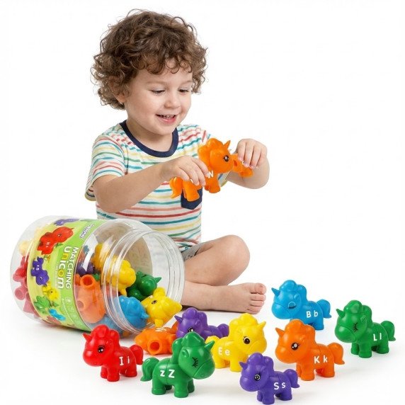WOOPIE Montessori figūrėlės ugdymo rinkinys vienaragiai 