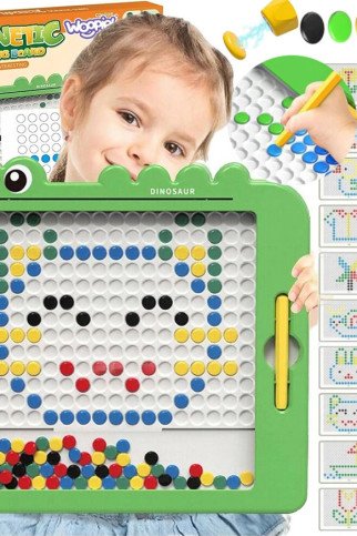 WOOPIE Magnetinė lenta vaikams Montessori MagPad Dinozauras